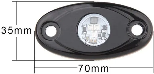 Miniatura 3 de Luces de roca LED 4PODS, de neón impermeable, luz para bajos de la carrocería para automóvil, camioneta, ATV, UTV, SUV, Jeep Offroad, lancha Azul