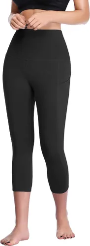 Miniatura 4 de CADMUS Womens High Waist Workout Legging Capris for Yoga w Side Pockets