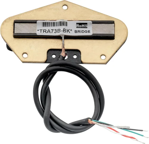 Miniatura 4 de Artec TRA73B Alnico 5 Hot Rail Bridge Single Coil Size Humbucker Pickup 12K para guitarra eléctrica estilo Tele, negro