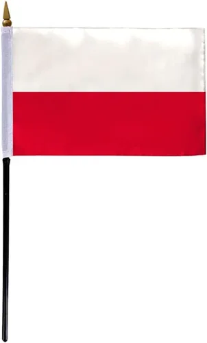 Miniatura 7 de AGAS - Bandera de coche de Polonia de 10.5 x 15 pulgadas, bordes de doble costura, impresión de doble cara en poliéster Superknit de 19 pulgadas