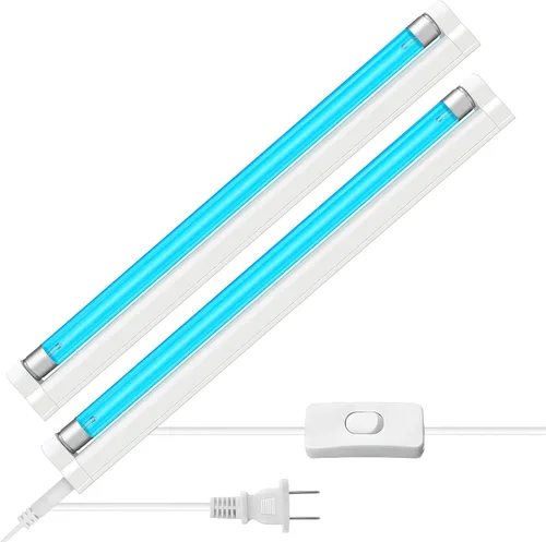 Miniatura 10 de Coospider 6W Luz UV Libre de Ozono, Lámpara Desinfectante 253.7nm con 3 Configuraciones de Tiempo, Lámpara UVC para Zapatos/Ropero/Gabinete/Baño