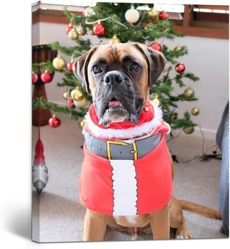 Miniatura 7 de GagetElec Foto personalizada al lienzo, impresiones en lienzo personalizadas con tus fotos (6 x 8 pulgadas enmarcadas), regalos de Navidad