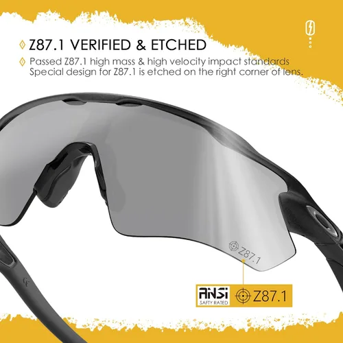 Miniatura 23 de Lentes de repuesto ANSI Z87.1 para gafas de sol Oakley RadarLock Path ventiladas - HI-DEF fotocromático