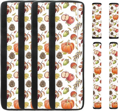 Miniatura 31 de DISNIMO Fundas para manija de puerta de refrigerador con calabaza otoñal, 8 piezas Kithchen para nevera, microondas, horno, lavavajillas, protector
