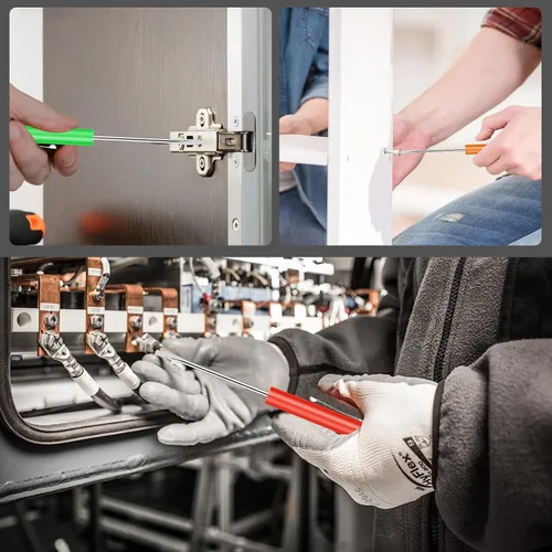 Miniatura 7 de 12 piezas de destornilladores de bolsillo mini con puntas y destornillador de bolsillo magnético con una sola punta para mecánica, electricista Con