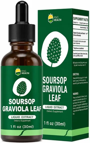 Gotas líquidas de extracto de hoja de graviola de guanábana orgánica, líquido puro amargo de guanábana para apoyo inmunológico, certificado GMP,
