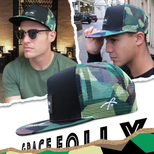 Miniatura 58 de Grace Folly - Gorra trucker unisex gorra de malla con cierre trasero