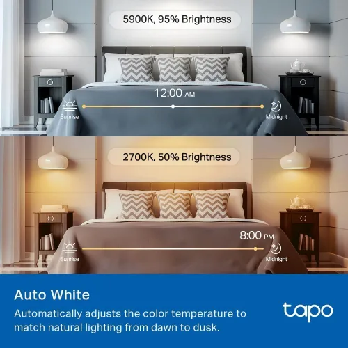 Miniatura 10 de TP-Link Tapo - Bombillas inteligentes, 1100 lúmenes de alta luminosidad (equivalente a 75 W), certificadas por Matter, bombilla LED RGBW de 16