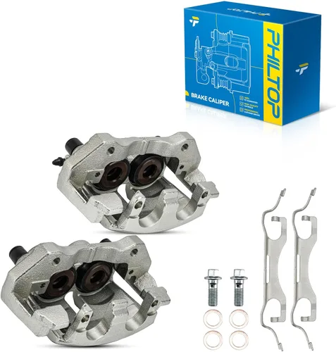 Miniatura 55 de PHILTOP Conjunto de Pinza de Freno de Disco Delantero Compatible con Jeep Wrangler 1990-2006, Jeep Cherokee 1990-2001, Grand Cherokee 1993-1998