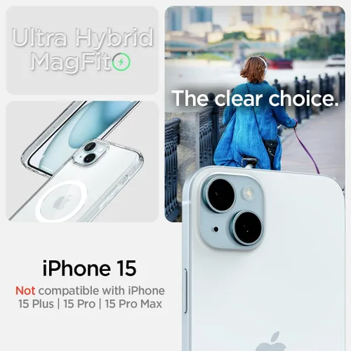 Miniatura 419 de Spigen Funda para iPhone 13 Mini, ultra híbrida MagFit [antiamarilleo] [compatible con Magsafe] - Transparente