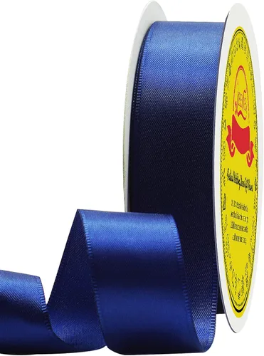 Miniatura 299 de Cinta de satén blanca antigua de doble cara de 1-1/2 pulgadas x 50 yardas, cinta de poliéster para envolver regalos, día de San Valentín, bodas