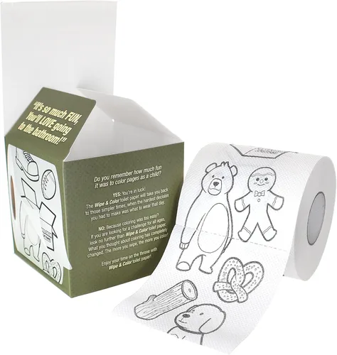 Miniatura 3 de Laughing Smith Divertido rollo de papel higiénico novedoso con formas lindas y divertidas impresas en cada hoja, papel higiénico divertido