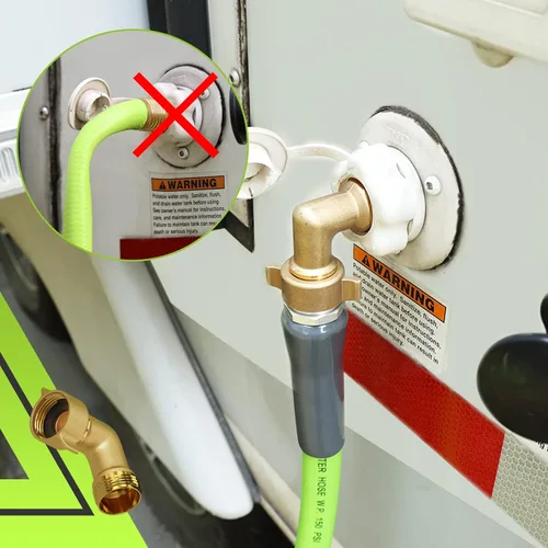 Miniatura 8 de RVMATE Manguera de agua para autocaravana de 15 pies, 5/8 pulgadas de diámetro interior, manguera de agua potable sin plomo, sin fugas, manguera