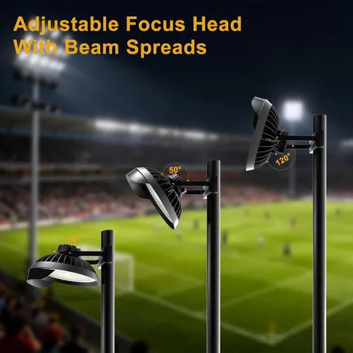 Miniatura 6 de Luces LED de estadio de 350 W para exteriores, luz de mástil alto 52500LM AC100-277V IP65 impermeable 5000 K luz diurna comercial iluminación