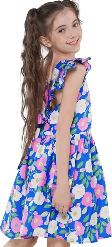 Miniatura 151 de Vestido de verano para niña, de algodón, con diseño floral
