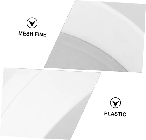 Miniatura 5 de 1 colador redondo de acero inoxidable de malla fina para hornear uso en cocina y cocinar tamiz de harina color blanco herramienta de cocina