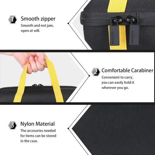 Miniatura 3 de co2CREA Funda rígida compatible con Ultimate Ears UE EPICBOOM Altavoz Bluetooth inalámbrico portátil, funda negra Estuche negro
