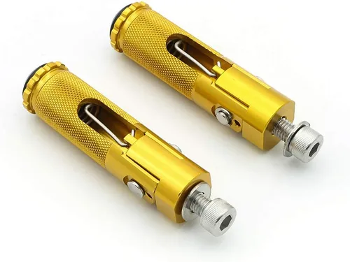 Miniatura 8 de 0.315 in Billet motocicleta plegable Rearsets reposapiés Estriberas Estriberas Pedal universal para YZF R1 R6 R125 R3 R25 MT07 MT-07 MT09 MT-09 FZ09