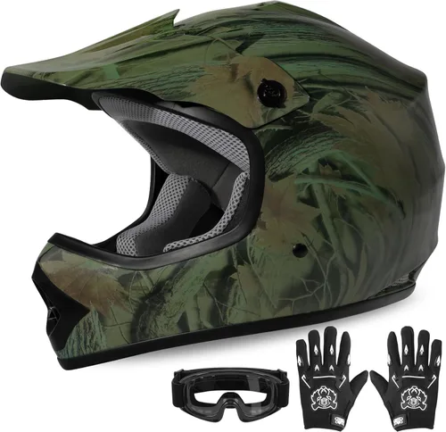 Miniatura 11 de XFMT DOT Casco de Dirt Bike para Niños y Jóvenes de Cara Completa, Cascos de Motocross para Off-Road ATV Bicicleta de Calle Cuatrimoto Motocicleta