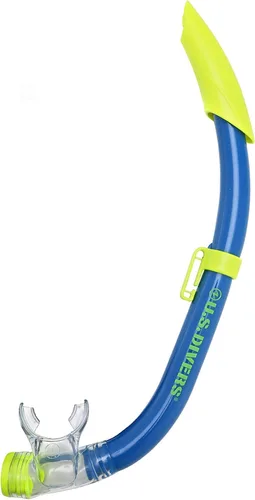 Miniatura 5 de U.S. Divers Dorado II - Máscara juvenil, aletas ProFlex, juego juvenil de esnórquel Seabreeze DX, aletas grandes para niños de 5 a 8, azul/amarillo