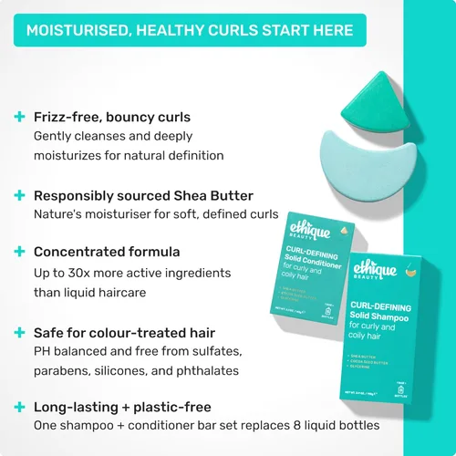 Miniatura 2 de Ethique - Professor Curl - Barra de champú para cabello rizado; define los rizos con manteca de karité, libre de plástico, vegano, sin crueldad