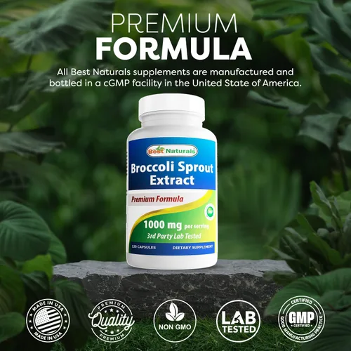 Miniatura 5 de Best Naturals Extracto de brotes de brócoli, 1000 mg, 120