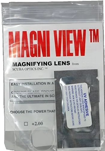 MAGNI-View - Máscara de aumento de lente de 2X ideal para buceadores y deportes acuáticos