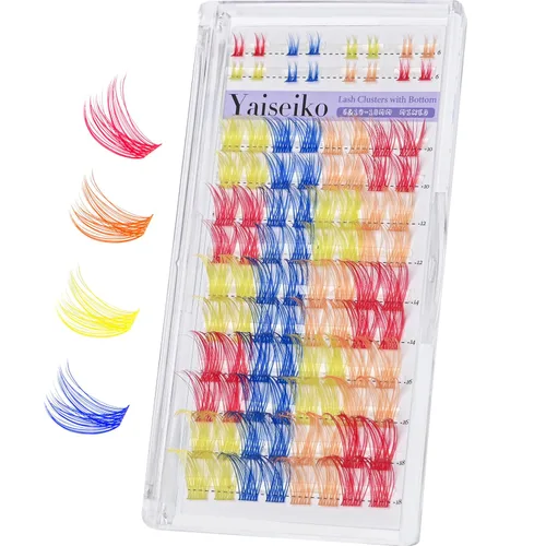 Miniatura 9 de Kit de extensiones de pestañas autoadhesivas en racimo, pestañas para colocar uno mismo, pestañas pre-pegadas, sin necesidad de pegamento, pestañas