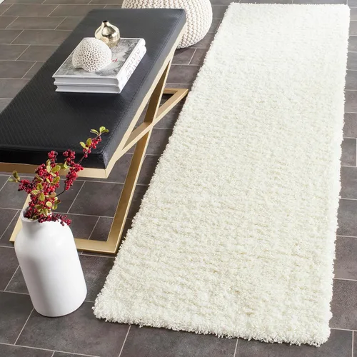 Miniatura 28 de SAFAVIEH Laguna Shag Collection - Alfombra decorativa, 2 pies 3 pulgadas x 4 pies, color beige, diseño sólido, no desprende pelusa y de fácil