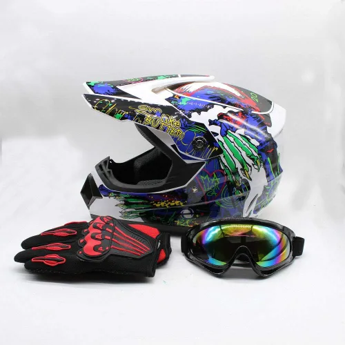 Miniatura 9 de Casco de motocross para adultos, casco de motocicleta, casco de descenso de carretera, motocicleta de cara completa, ATV Dirt Bike regalo, MTB