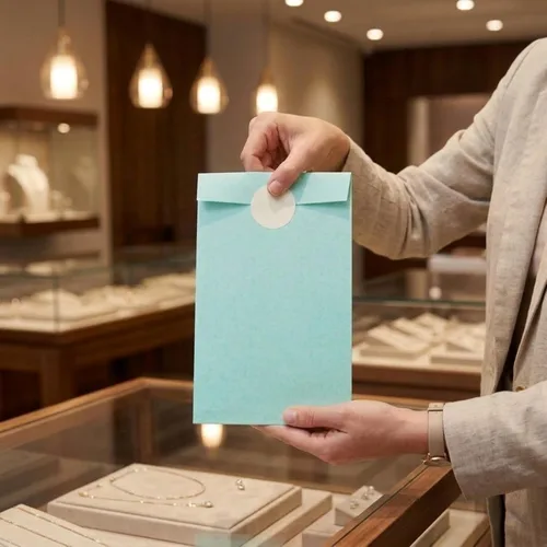 Miniatura 5 de Quotidian Paquete de 100 bolsas de papel pequeñas a prueba de grasa para galletas de panadería, sellos de tarjetas de panadería, regalos de fiesta