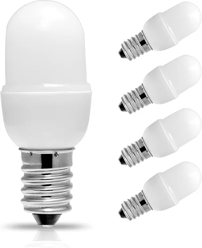 Bombilla de luz nocturna, [4 unidades] equivalente a una bombilla LED nocturna de 15 W, bombillas LED de 1.5 W C7 S6, base de mini candelabro E12,