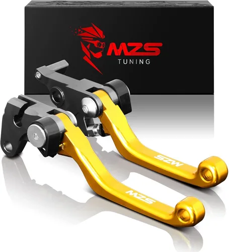Miniatura 9 de MZS Palancas de embrague de freno negras para motocross, pivote ajustable, CNC compatible con DRZ4S DRZ4SM 2025-2026 / DRZ400E 04-07 / DRZ400S 00-24