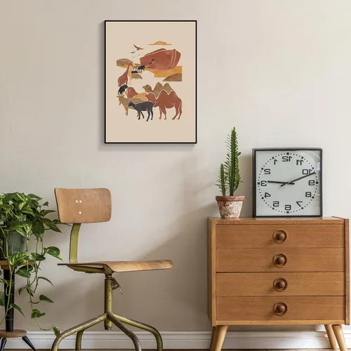 Miniatura 5 de OAOPIC Póster enmarcado con versículos bíblicos de la Biblia de Noé, arte de pared de historia bíblica cristiana, pintura impresa de escritura
