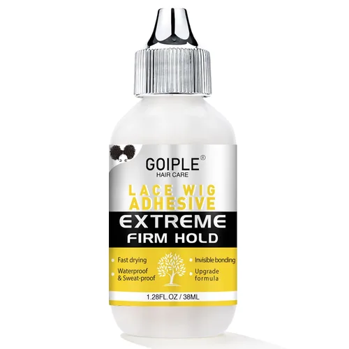 Goiple Pegamento de peluca para pelucas de encaje frontal, pegamento de peluca de encaje frontal impermeable para pelucas, adhesivo de encaje