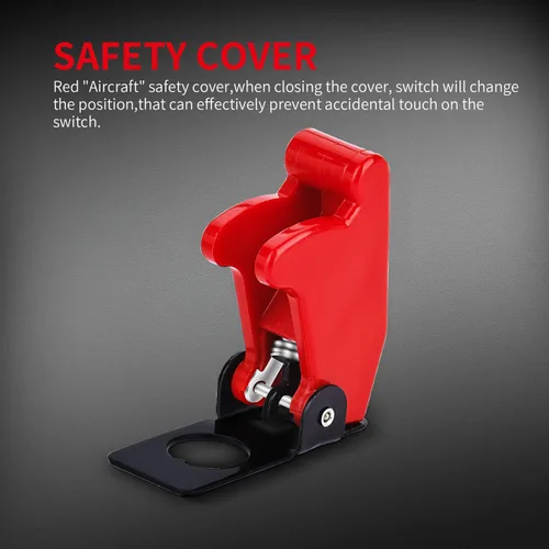 Miniatura 6 de DaierTek 2 interruptores de palanca marinos con cubierta de goma impermeable + 1 interruptor de palanca con cubierta de protección de seguridad