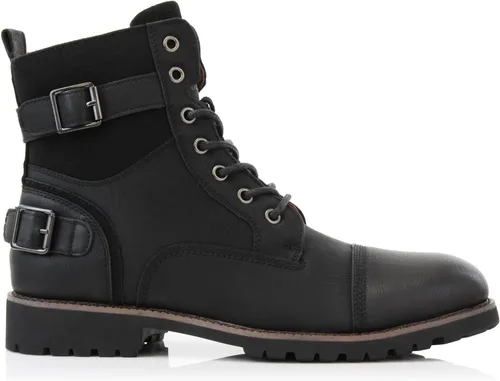 Miniatura 2 de Polar Fox Patrick MPX808583 - Botas clásicas de combate con cierre de cremallera para hombre, 7 ojales