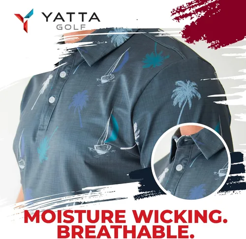 Miniatura 4 de YATTA Golf Polo de golf de rendimiento destacado - Hombre