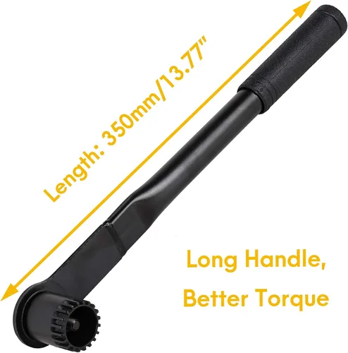 Miniatura 2 de Bicicleta BikeHand – Cónica interna, Octalink, ISIS Splined – Compatible con herramienta de extracción de soporte inferior Shimano – Mango largo