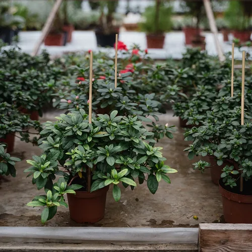 Miniatura 4 de GAGINANG - Juego de 20 estacas de bambú para plantas de interior y exterior, 20 estacas de soporte para plantas para tomates, frijoles, plantas