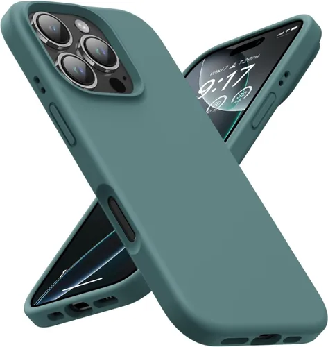 Miniatura 8 de Funda para iPhone 14, iPhone 13, funda protectora de silicona líquida a prueba de golpes, con forro de microfibra suave antiarañazos, ultra delgada