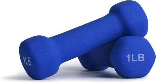 Miniatura 17 de Portzon Mancuernas de neopreno con agarre antideslizante para ejercicio de entrenamiento corporal total y tonificación muscular, compatible con 2