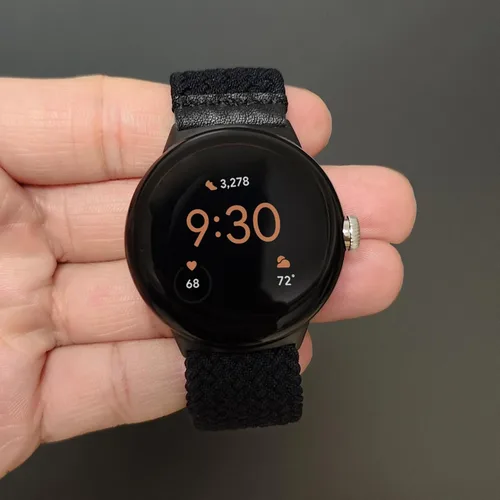 Miniatura 6 de Abanen Correa deportiva de nailon elástica para Google Pixel Watch, correa trenzada elástica suave de secado rápido compatible con Google Pixel Watch