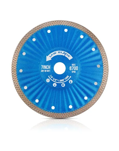 Miniatura 9 de Hoja de sierra de diamante de 4 "Hoja de corte de porcelana súper fina para cortar baldosas cerámicas de mármol de granito..