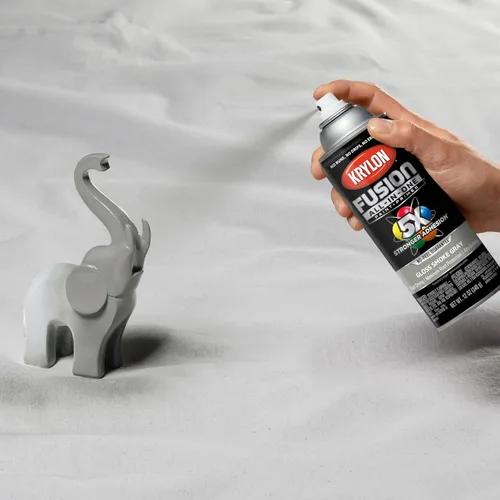 Miniatura 8 de Krylon Fusion - Pintura en aerosol adhesiva todo en uno para uso en interiores y exteriores, 12 onzas, gris ahumado Gris humo