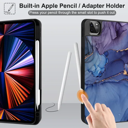 Miniatura 3 de DONGKE Funda protectora delgada para iPad Pro 2022/2021/2020/2018 de 11 pulgadas de generación 4/3/2/1 - Funda protectora delgada - Soporte