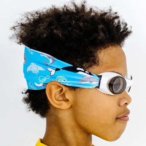 Miniatura 16 de Splash Place - Gafas de natación con correa de tela - Gafas de natación para adultos y niños - Tema de todo el mundo Teñido anudado