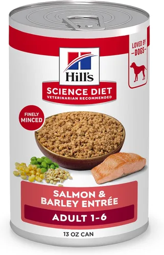 Miniatura 17 de Hill's Science Diet Alimento húmedo para perros adultos de 1 a 6, carne de res y cebada, latas de 5.8 onzas, paquete de 24