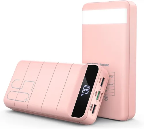 Miniatura 11 de Banco de Energía de Carga Rápida 50000mAh - Cargador Portátil 22.5W USB C con Carga Rápida con 4 Salidas y 3 Entradas Pantalla LED Batería Externa
