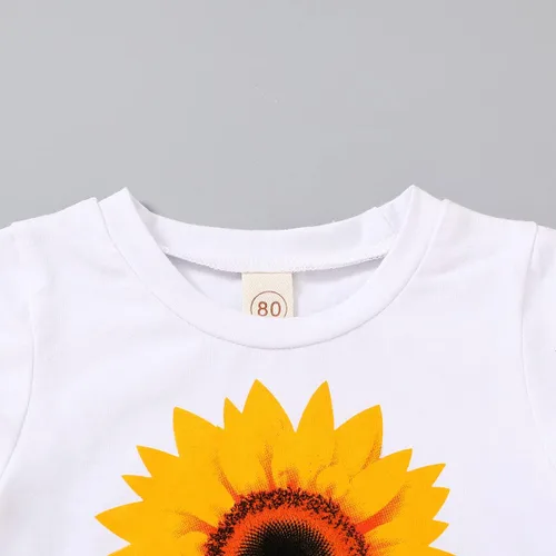Miniatura 4 de YOUNGER TREE - Conjunto de camiseta y pantalones cortos de lino con cinturón, diseño de sandía